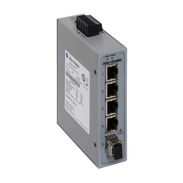 AB Stratix 2000 Unmanaged Switch, 4 X 100MB Copper Ports, 1 X 100MB ...