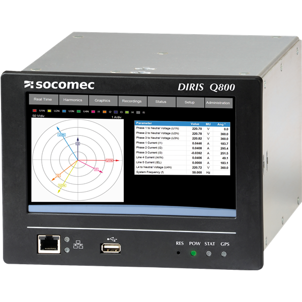 Socomec DIRIS Q 800 Advanced Power Quality Analysers